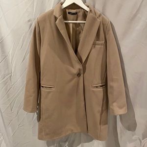 Boohoo Women’s Coat in Cream